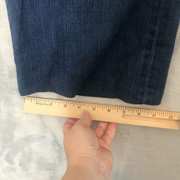 Talbots Flawless Five Pocket Flare Curvy Jean Womens 4 Medium Blue Altered 27" - Picture 12 of 12